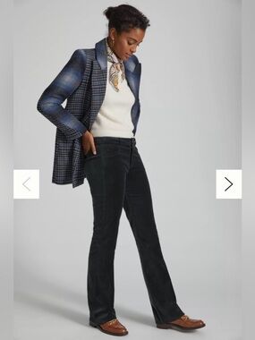 NWT Anthropologie Paige velvet Sloan pant dark spruce - size 29